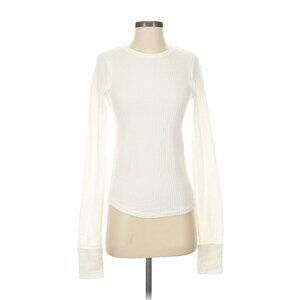 Free People, White long sleeve thermal top, Size Small, NWT